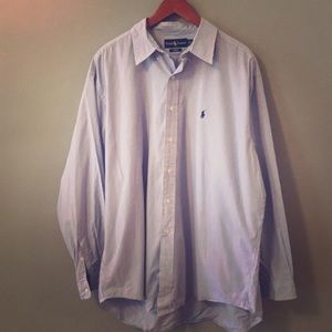 Blue and white Ralph Lauren button down